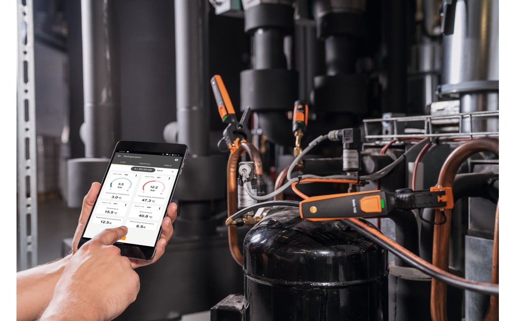 Kit de Teste para Refrigeração e Ar Condicionado / testo Smart Probes
