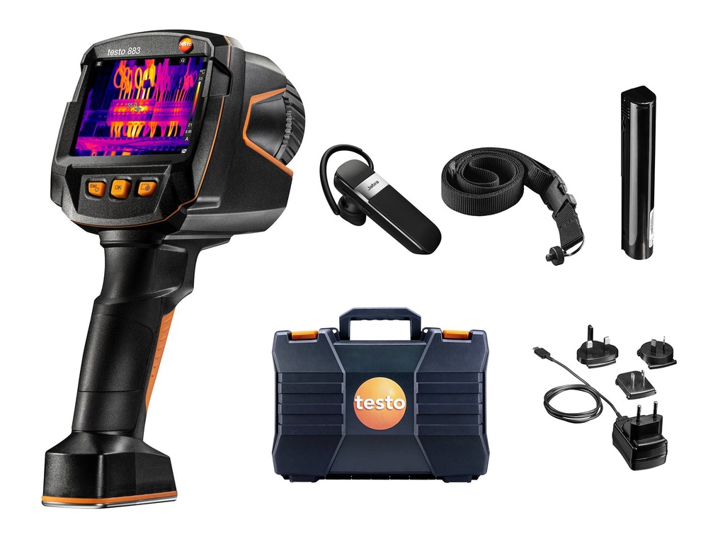 testo 883 - Câmera termográfica (9Hz), inclui maleta