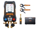 Kit de vácuo inteligente testo 558s - Manifold digital inteligente com sondas de temperatura e vácuo sem fio