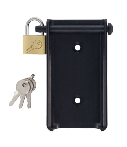 [0554 1702] Suporte de Parede (preto) com Cadeado para testo 175